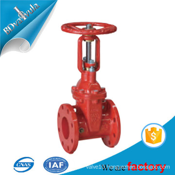 6 inch ANSI AWWA C550 UL FM approved fire protection ductile iron rising stem gate valve